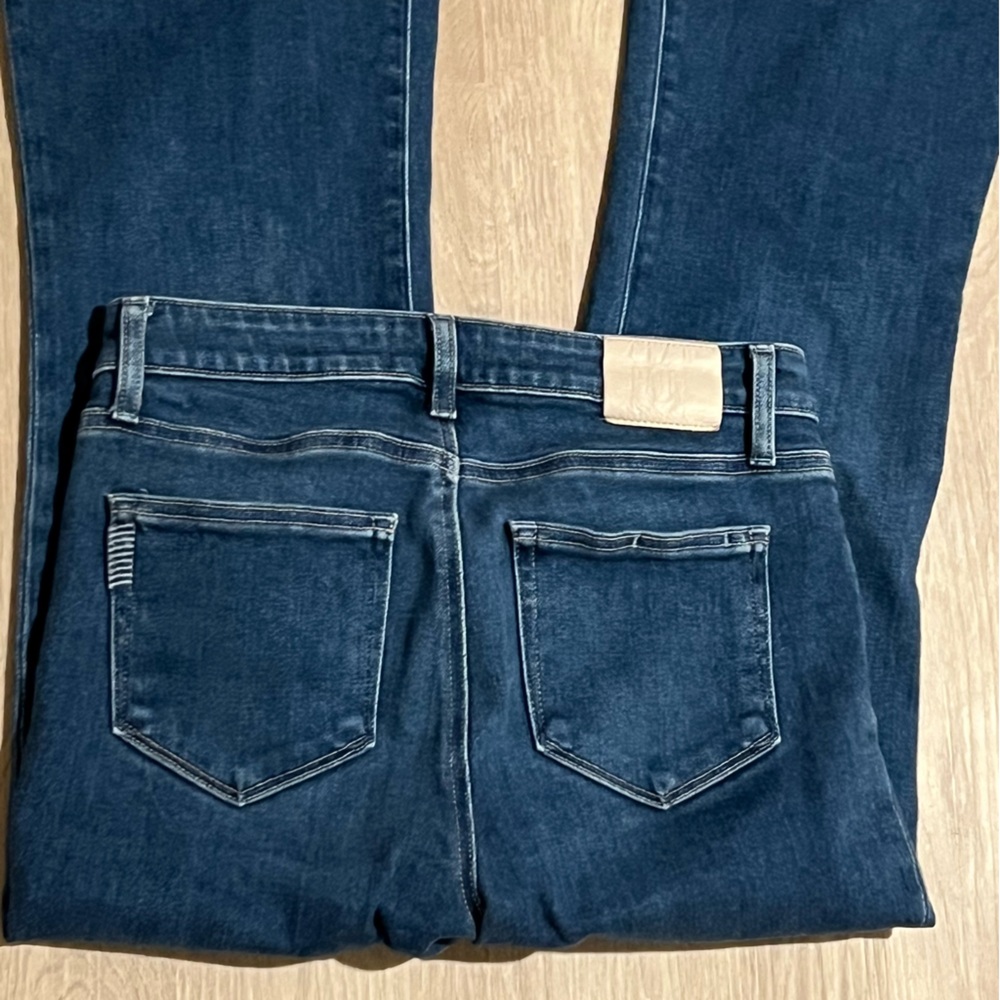 PAIGE Genevieve Bootcut / Flare Jeans Size 28 Dark Blue Denim - Picture 7 of 8